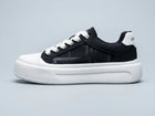 Men's Black Canvas Platform Sneakers