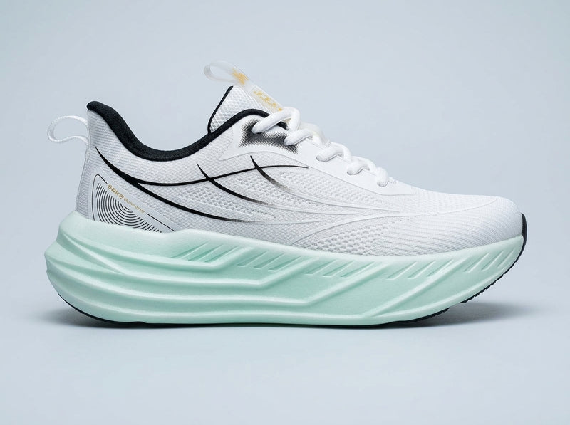 Men's White Mint Rocker-Sole Runners