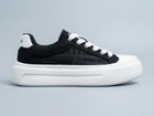 Men's Black Canvas Platform Sneakers