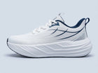 Men's White Navy Rocker-Sole Runners