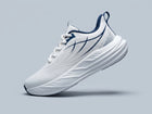 Men's White Navy Rocker-Sole Runners